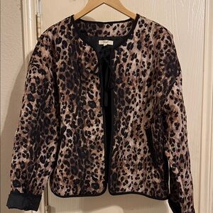 Easel Leopard Print Women's Blazer